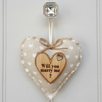 12th Wedding Anniversary Fabric Heart With Oak Message, 7 of 11