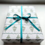 Joy To The World Christmas Tree Gift Wrapping Paper, thumbnail 4 of 5