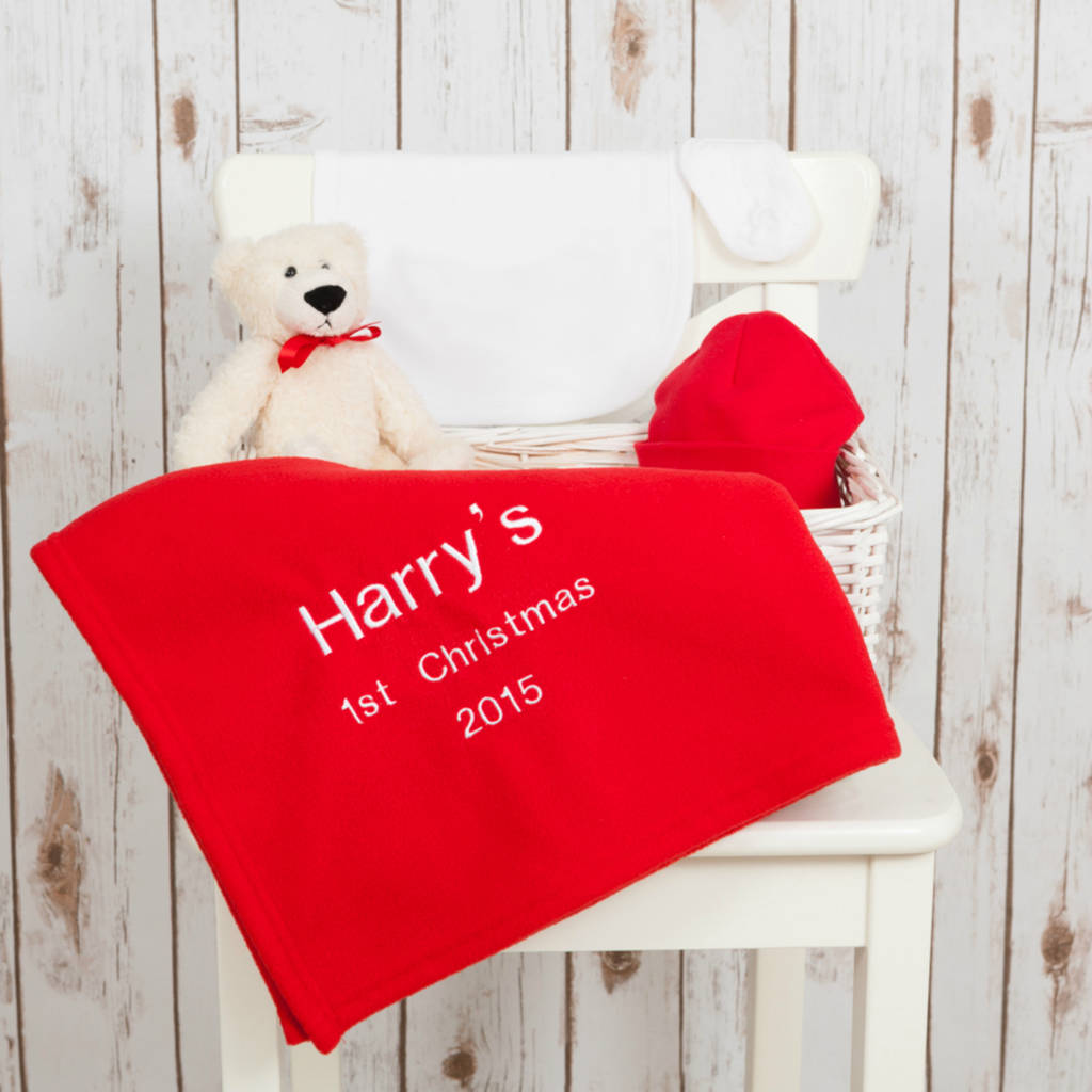 ultimate personalised baby's first christmas gift set by betty bramble