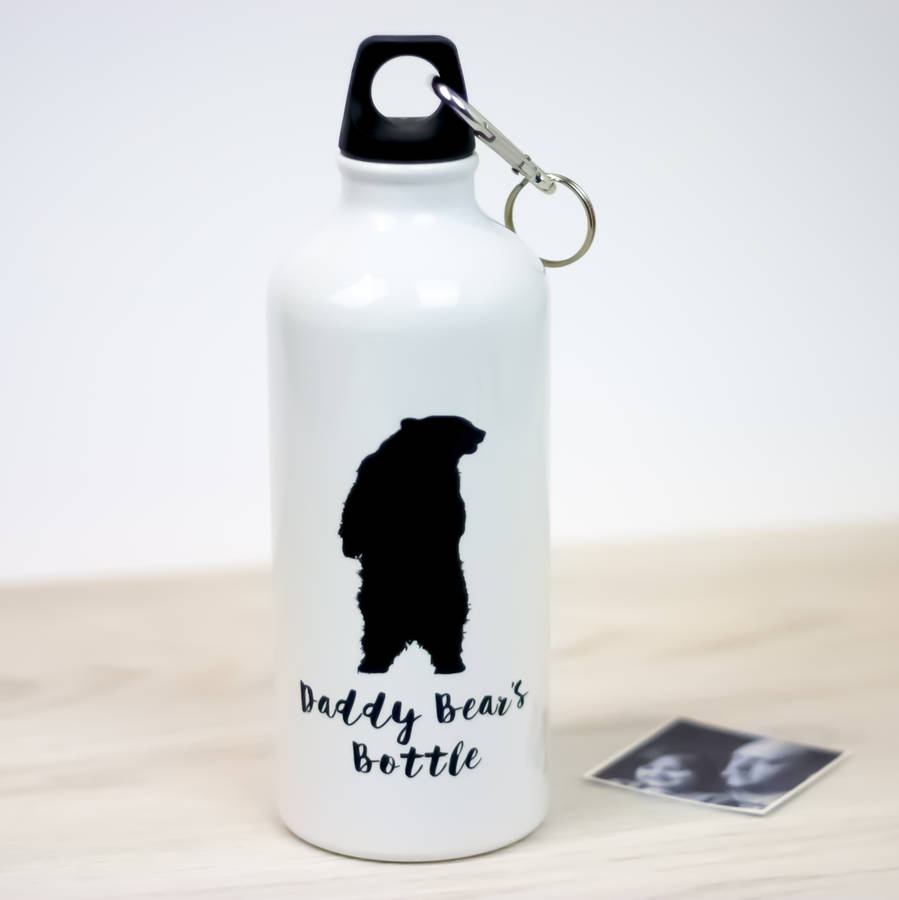 Daddy Bear Water Bottle By Little Pieces | notonthehighstreet.com