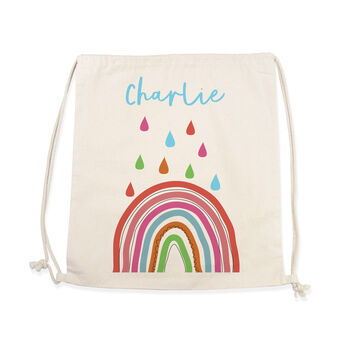 Personalised Children's Rainbow Pe Kit Bag, 6 of 12