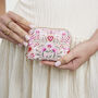 Penelope Pink Floral Heart Small Purse, thumbnail 2 of 7