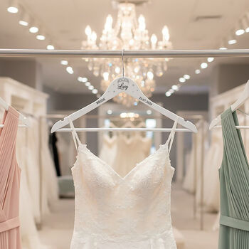 Diamante Embellished Wedding Dress Bridal Party Hanger, 4 of 7
