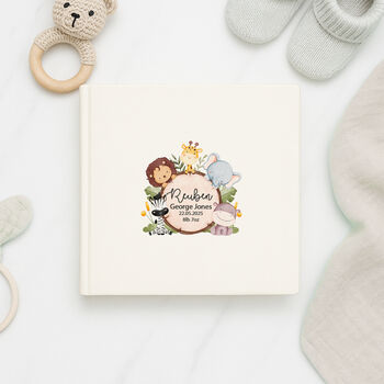 Personalised New Baby Animals Photo Album, 3 of 6