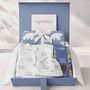 New Baby Boy Polar Bear Swaddle Gift Box, thumbnail 1 of 8