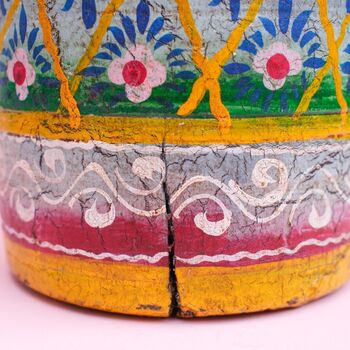 Indian Wooden Pot, 9 of 12