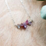 Sterling Silver Natural Sapphire Necklace, thumbnail 6 of 8