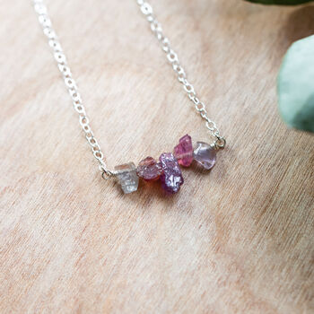 Sterling Silver Natural Sapphire Necklace, 6 of 8