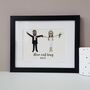 Personalised Couple Cotton Anniversary Embroidered Art, thumbnail 4 of 12