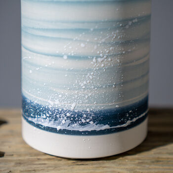 Handmade Ceramic Seascape Vase, 2 of 3