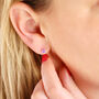 Tiny Sterling Silver Birthstone Stud Earrings, thumbnail 2 of 11