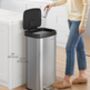 Kitchen Bin Tall Large Metal Waste Pedal Trash Can, thumbnail 4 of 12