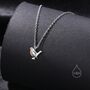 Tiny Robin Bird Pendant Necklace In Sterling Silver, thumbnail 5 of 11