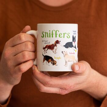 'Sniffers' Ceramic Dog Mug, 2 of 7