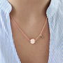 Personalised Rose Gold Plated Necklace With Heart Charm, thumbnail 4 of 8