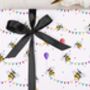 Three Sheets Of Bee Party Wrapping Paper, thumbnail 1 of 2