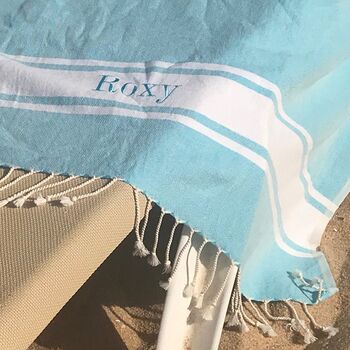 Personalised Hammam Beach Towel, 5 of 11
