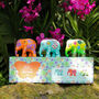 ‘Exotique’ Elephant Gift Set Three X 7cm Elephants, thumbnail 1 of 8