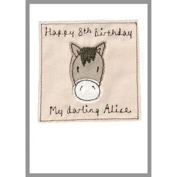 Personalised Horse / Pony Birthday Card For Girl, 3 of 12