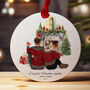 Couple’s First Christmas Bauble – Personalised Acrylic Ornament With Names And Year – Romantic Gift For Newlyweds, Engagement, Or First Home, thumbnail 1 of 8