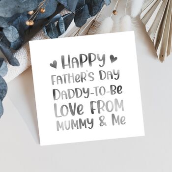 First Happy Father's Day Love Mummy And Me Card, 2 of 6