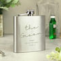 Personalised Wedding Party Hip Flask, thumbnail 1 of 3