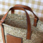 Personalised Monogram Straw Basket Bag, thumbnail 6 of 8