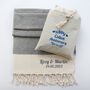 Personalised Cotton Throw, 2nd Wedding Anniversary Gift, thumbnail 8 of 12