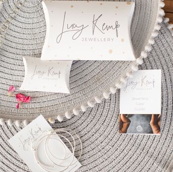 Sterling Silver Birthstone Satellite Chain Necklace, 4 of 4