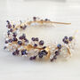 Purple And Gold Crystal Headband, thumbnail 2 of 8