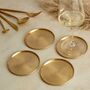 Indira Brass Coasters Set Of Four, thumbnail 1 of 4