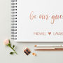 Personalised Be Our Guest Wedding Guest Book, thumbnail 2 of 10