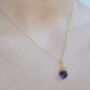 February Birthstone Amethyst Crystal Necklace, thumbnail 2 of 4