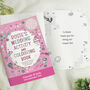 Personalised Pink A4 Wedding Activity And Colouring Book For Kids, thumbnail 1 of 7