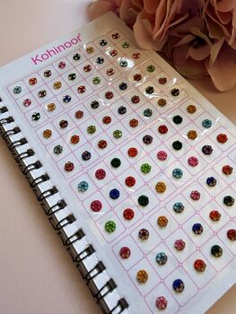 Fancy Assorted Designs Six Page Bindi Booklet, 3 of 10