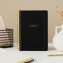 Luxury Notebook Black Cloth With Spiral, thumbnail 5 of 5