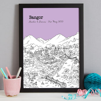 Personalised Bangor Print, 6 of 9