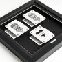 Personalised Lesbian Couples Gift Royal Lioness Playing Cards Frame, thumbnail 5 of 9