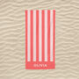 Personalised Striped Beach Towel, thumbnail 2 of 8