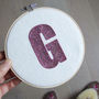 Personalised Glitter Letter Hoop, thumbnail 5 of 5