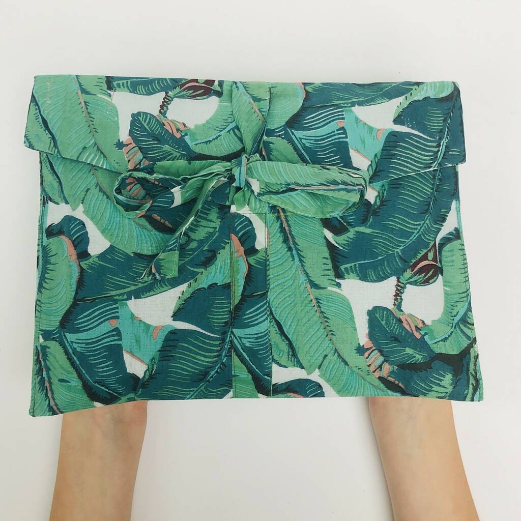 Fabric Gift Wrap, Banana Print Design, 1 of 4
