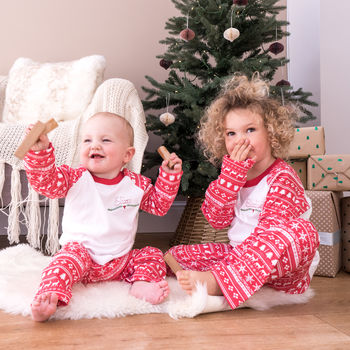 Personalised Embroidered Christmas Family Pyjama Set, 6 of 12