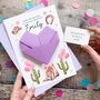 Personalised Origami Birthday Card – Cowboy Boots And Hat Design For Daughter, Niece Or Granddaughter, thumbnail 2 of 10
