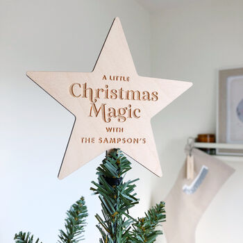 Personalised Christmas Magic Tree Topper, 2 of 8