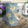 Extra Large Jug In William Morris Blue Chrysanthemum Design, thumbnail 3 of 8