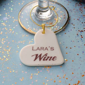 Personalised Wine Glass Charm, 2 of 6