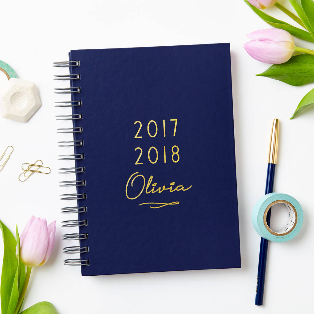 personalised classic mid year academic diary by martha brook