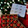 Personalised Advent Calendar – 24 Engraved Glass Baubles, thumbnail 7 of 8