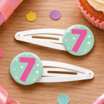 7th Birthday Hair Clips, 2 of 2
