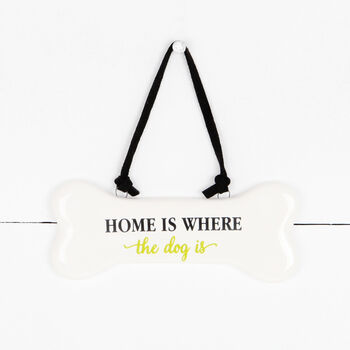 Dog Bone Hanging Sign And Personalised Bag, Mothers Day, 5 of 8